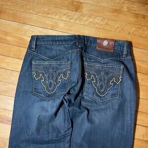 Baggy Antik Denim Blue Button Fly Denim Jeans Men's Sz 34x30
